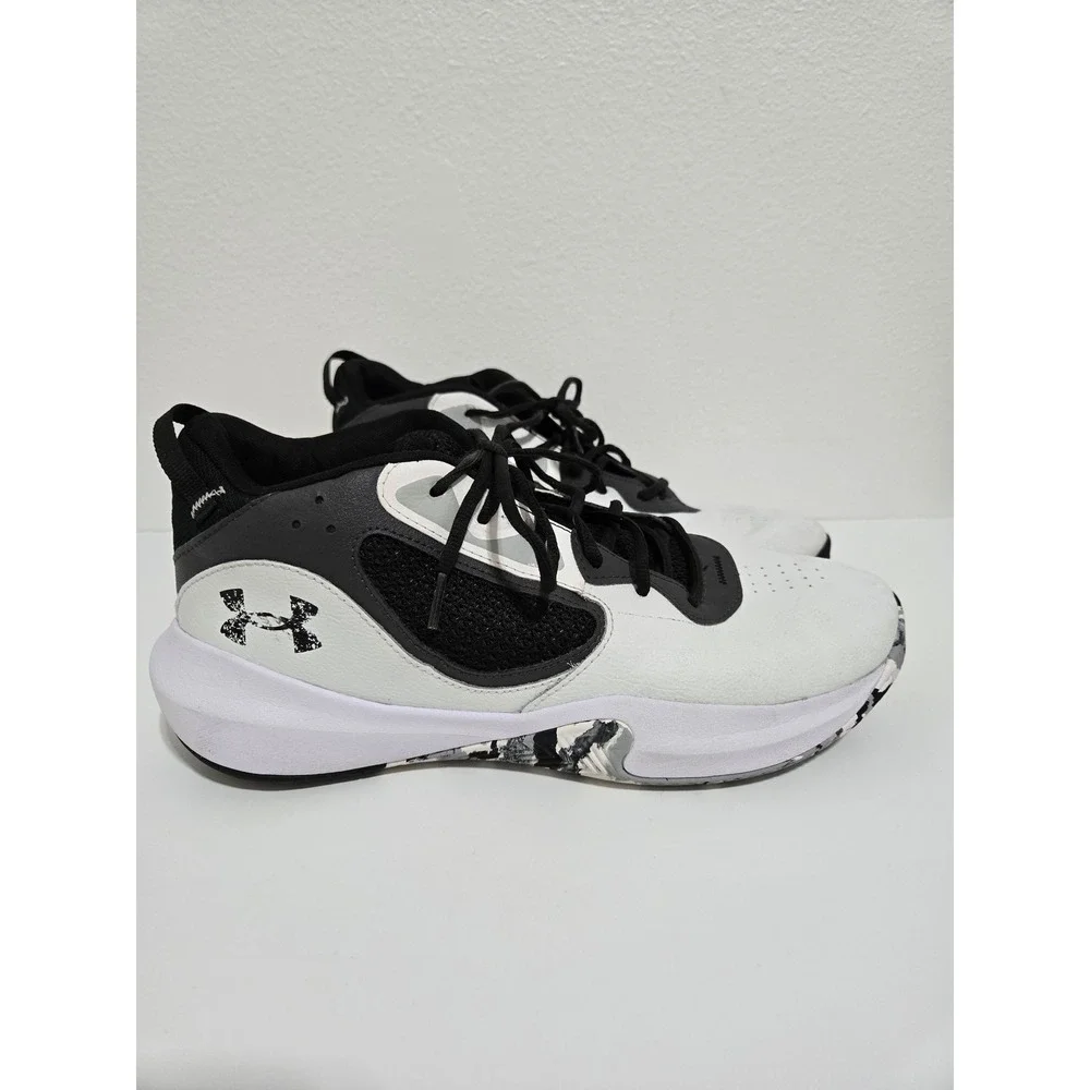 Under Armour‎ Lockdown 6 Basketball Shoes 'White Jet Grey'  Size 12.5